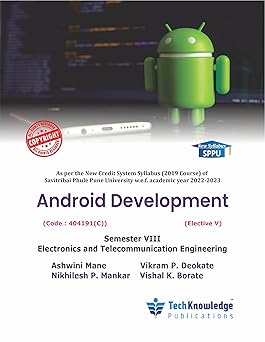 Android Development For SPPU B.E. E &TC Engineering Sem 8