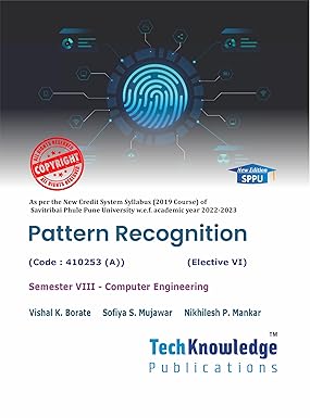 Pattern Recognition For SPPU B.E. Computer Engineering Sem 8